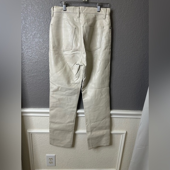 Agolde Recycled Leather Fitted 90s Pants‎ size 26 - Picture 10 of 16